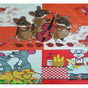 Полотенце велюровое 40х66, КУХОННОЕ с печатным рис., Китай, Северный Город, арт.126G3