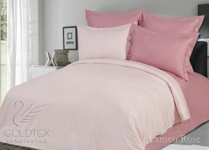Постельное белье бамбук однотонный 2,0 сп., Cameo rose "ГолдТекс"
