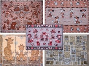 Д.Покрывало 125х150, жаккард."Пикасо" (50%-хлопок, 50%-п/эфир) 