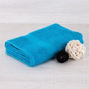 Полотенце махровое 40х70, цв. бирюзовый, 430 гр.Туркмения Б