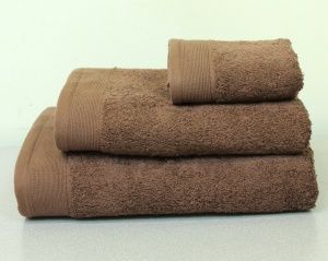 Полотенце махровое 100х150 какао, "GUTEN MORGEN"