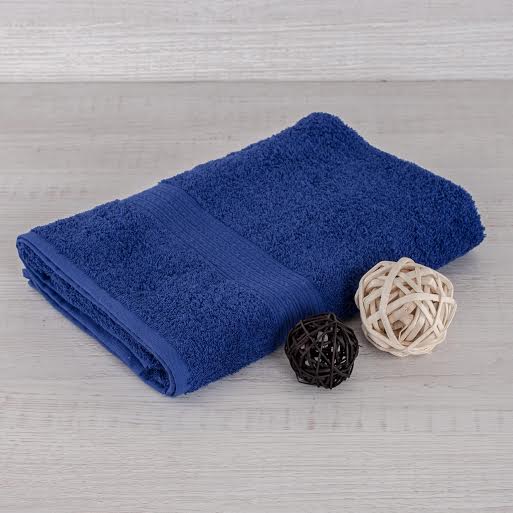 Полотенце махровое 40х70, цв. тёмно-синий, 430 гр.Туркмения Б