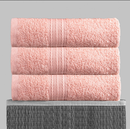 Полотенце махровое 70х140, цв. персиковый, 430 гр.Туркмения Б
