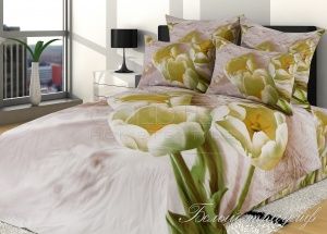 Постельное белье сатин набивной "3D" 2,0 сп, Белый триумф "ГолдТекс"