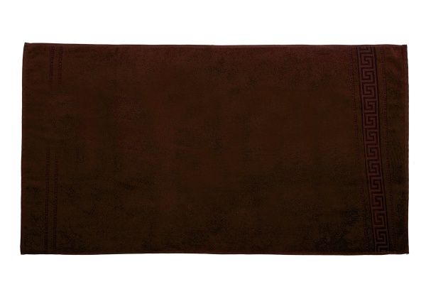 Полотенце махровое жаккардовое 70х130, цв. горький шоколад, пл. 430г/м2,BJ2