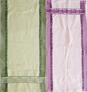 ДМ-полотенце вафельное/махровое кухня 50х70см