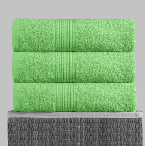 Полотенце махровое 40х70, цв. салатовый, 430 гр.Туркмения Б