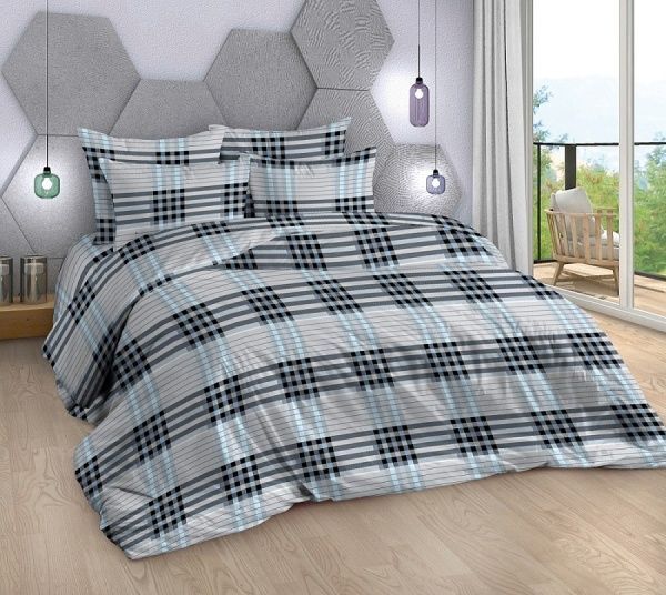Постельное белье бязь наб 2,0 сп. Аристократ клетка" Миланика"