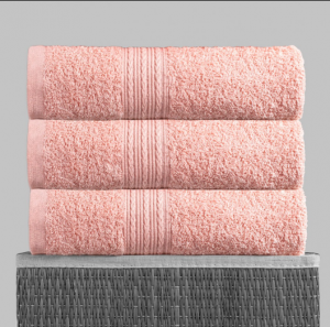 Полотенце махровое  40х70, цв. персиковый, 430 гр.Туркмения Б