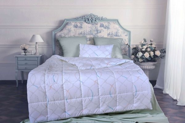 Одеяло "Экофайбер" 172х205, ткань brushed-твилл, рис. Эспираль, плот. 200г/м2