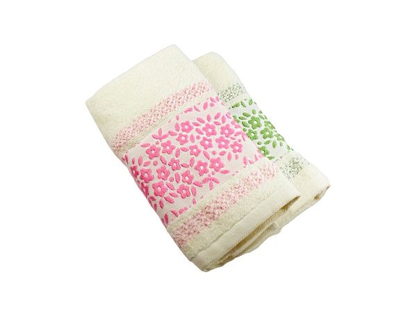 Полотенце махровое КУХНЯ 40х70 цв, Молочный, QD-0459, пл. 450гр. Узбекистан. АД