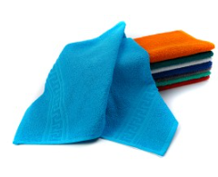 Полотенце махровое 30х50, цв. бирюза, 380гр/м2,  Узбекистан