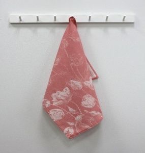 Полотенце кухонное "Талли", размер 40х60см.,цвет персик ,жаккард,100%хлопок,  Вологда