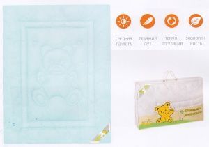 Одеяло детское "Бамбук" 110х140  чехол сатин жаккард "GoldTex"