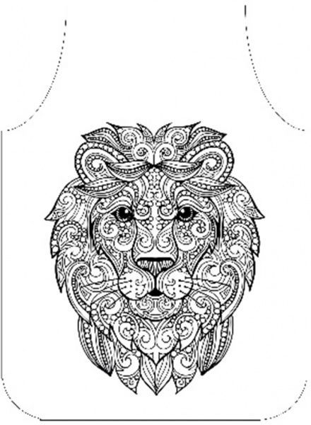 Фартук-раскраска 40*60,"ЛЕВ",тк ,ТГ