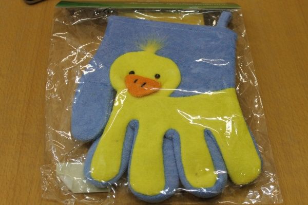 Рукавица - мочалка детская (ассортимент)