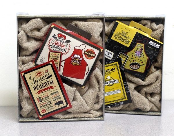 Коплект подарочный "Шеф повар" (пол-це 50*90,  запис.книжка)