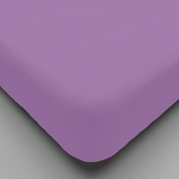 Простынь трикотажная  на резинке,200х200 сирень, 0010-19"Текстильный городок"