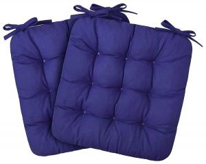 Комплект сидушек (2 шт) 40*40,чехол-рогожка,наполнитель: поролоновая крошка "Орхидея"