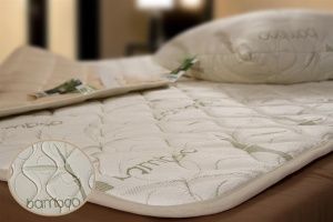 Наматрасник "Бамбук" трикотаж. стеган.  90х200