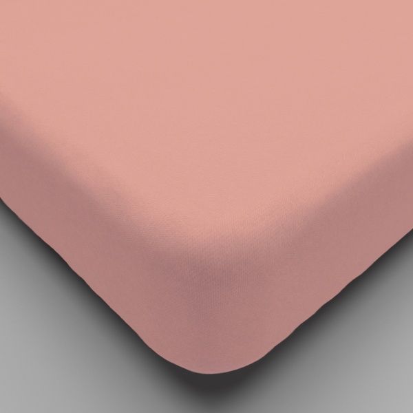 Простынь трикотажная  на резинке,180х200  розовый, 0010-5 "Текстильный городок"