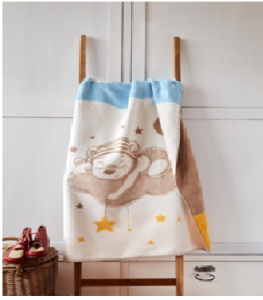 Д.Плед 100х120 60%-хлопок, 40%-акрил Ambiella Турция А-22907