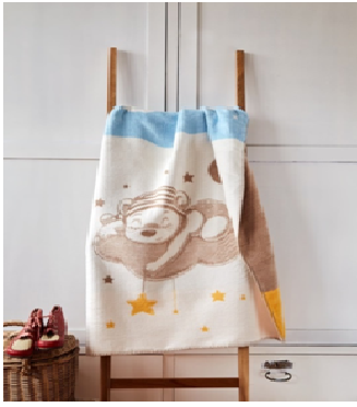 Д.Плед 100х120 60%-хлопок, 40%-акрил Ambiella Турция А-22907