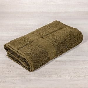 Полотенце махровое 70х140, цв. тёмно-оливковый, 430 гр.Туркмения Б