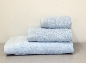 Полотенце махровое 70х140 небесно-голубой, "GUTEN MORGEN"